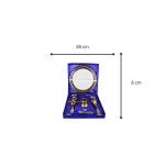 Aluminium Pooja Thali Set With Blue Box 4 Add a little bit of body text 4 1 eMetalCrafts