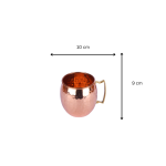 Pure Copper Moscow Mule Mug with Brass Handle 3 Add a little bit of body text 5 1 eMetalCrafts