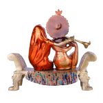 Brass Graceful Radha Krishna Sitting on Bench 5 DSCF5448 eMetalCrafts