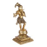 Brass Lord Krishna Idol Figurine Sculpture Statue 3 DSCF5459 eMetalCrafts