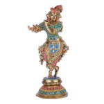 Brass Lord Krishna Idol Figurine Sculpture Statue Murti 2 DSCF5462 eMetalCrafts