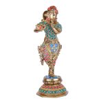 Brass Lord Krishna Idol Figurine Sculpture Statue Murti 3 DSCF5463 eMetalCrafts