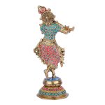 Brass Lord Krishna Idol Figurine Sculpture Statue Murti 5 DSCF5465 eMetalCrafts