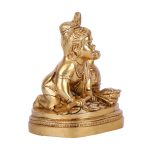 Bal Gopal With Makhan Brass Religious Idol 3 DSCF5487 eMetalCrafts