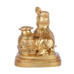 Bal Gopal With Makhan Brass Religious Idol 5 DSCF5489 eMetalCrafts