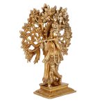 Lord Krishna Idol Playing Flute | Sri Krishna Brass Sculpture 4 DSCF5493 eMetalCrafts