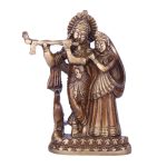 Superfine Brass Radha Krishna Idol with peacock 2 DSCF5495 eMetalCrafts