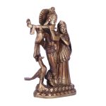 Superfine Brass Radha Krishna Idol with peacock 3 DSCF5496 eMetalCrafts