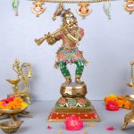 Brass Lord Krishna Idol Figurine Sculpture Statue 1 DSCF5755 eMetalCrafts
