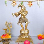 Brass Lord Krishna Idol Figurine Sculpture Statue 1 DSCF5763 eMetalCrafts