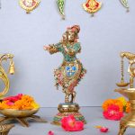 Brass Lord Krishna Idol Figurine Sculpture Statue Murti 1 DSCF5765 eMetalCrafts