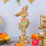 Brass Bhagawan Krishna Sculpture 