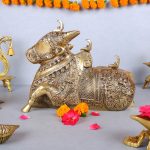 Brass Nandi Mahadev Dada Nandi Statue