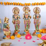 Brass Ram Darbar Multicolor Gemstone Handwork Statue Shree Ram Ji Sita Laxman Hanuman 1 DSCF5868 eMetalCrafts