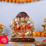 Bhavya Panchmukhi Hanuman Brass Idol 1 DSCF6042 eMetalCrafts