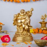 Brass Made Laughing Buddha Idol in Standing Position 1 DSCF6065 eMetalCrafts