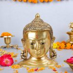 Golden Brass Buddha Head 1 DSCF6074 eMetalCrafts