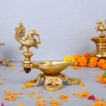 Brass Bird Deepak for Home Office Mandir