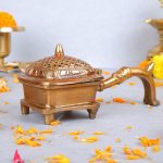 Brass Lobandan Charcoal Incense Burner 1 DSCF6159 eMetalCrafts