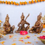 Thai Bronze Musician Statues in 3 set 1 DSCF6190 eMetalCrafts