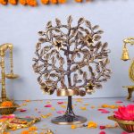 Brass Tree of Life Diya Tree Diya Deepak Tealight Holder Height 1 DSCF6218 eMetalCrafts