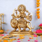 Solid Brass Durga Maa Devi Idol 1 DSCF6227 eMetalCrafts