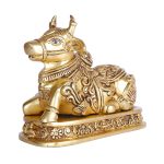 Brass Nandi Statue, Nandi Cow Statue 3 DSCF6389 eMetalCrafts