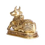 Brass Nandi Statue, Nandi Cow Statue 4 DSCF6390 eMetalCrafts