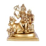 Brass Lord Shiva Parvati Kartikeya and Ganesha Murti Shiv Family Parivar With Nandi Idol 2 DSCF6395 eMetalCrafts
