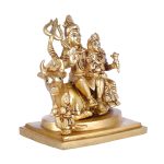 Brass Lord Shiva Parvati Kartikeya and Ganesha Murti Shiv Family Parivar With Nandi Idol 4 DSCF6397 eMetalCrafts