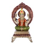 Brass Lakshmi Ji Showpiece Statue Idol with Stone Work 3 DSCF6435 eMetalCrafts