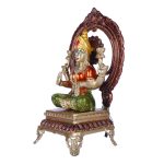Brass Lakshmi Ji Showpiece Statue Idol with Stone Work 5 DSCF6437 eMetalCrafts