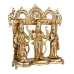 Brass Bhagwan Ram Darbar with Sita Laxman Hanuman Idol Statue 3 DSCF6443 eMetalCrafts
