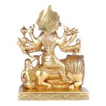 Brass Mahishasura Mardini 5 DSCF6453 eMetalCrafts