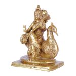 Brass Saraswati Maa Playing Veena Statue 4 DSCF6456 eMetalCrafts