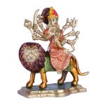 Brass Idol of Mata Sherawali | Maa Durga On Lion for Blessings 3 DSCF6459 eMetalCrafts