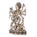 Maa Durga Idol Brass Statue Murti of Devi Maa 4 DSCF6468 eMetalCrafts