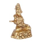Brass Sitting Lord Shiva Statue 3 DSCF6492 eMetalCrafts