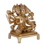 Pure Brass Panchmukhi Hanuman Idol 4 DSCF6533 eMetalCrafts
