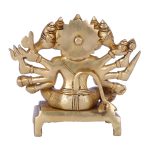 Pure Brass Panchmukhi Hanuman Idol 5 DSCF6535 eMetalCrafts