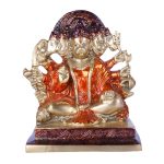 Bhavya Panchmukhi Hanuman Brass Idol 2 DSCF6536 eMetalCrafts