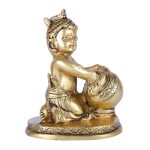 Maakhan Bal Gopal | Krishna Statue In Brass 2 DSCF6568 eMetalCrafts