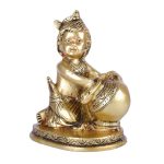 Maakhan Bal Gopal | Krishna Statue In Brass 3 DSCF6569 eMetalCrafts