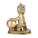 Maakhan Bal Gopal | Krishna Statue In Brass 5 DSCF6571 eMetalCrafts