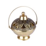 Brass Dhoop Dani- Hnadcrafted Pooja Incense 2 DSCF6627 eMetalCrafts