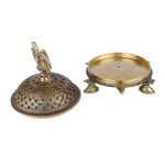 Brass Dhoopdani Incense Holder - Home Deco 3 DSCF6632 eMetalCrafts