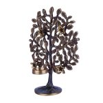 Brass Tree of Life Diya Tree Diya Deepak Tealight Holder Height 4 DSCF6660 eMetalCrafts