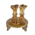 Brass Goddess Lakshmi Feet, For Worship 2 DSCF6679 eMetalCrafts