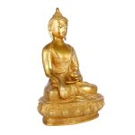 Exotic India Lord Buddha in The Bhumisparsha Mudra - Brass Statue 3 DSCF6711 eMetalCrafts