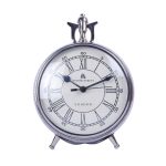 Aluminium Chrome Finish Table Clock 2 DSCF6879 1 eMetalCrafts